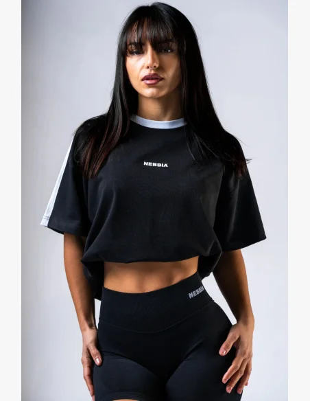 NEBBIA Relaxed fit t-shirt POWER black
