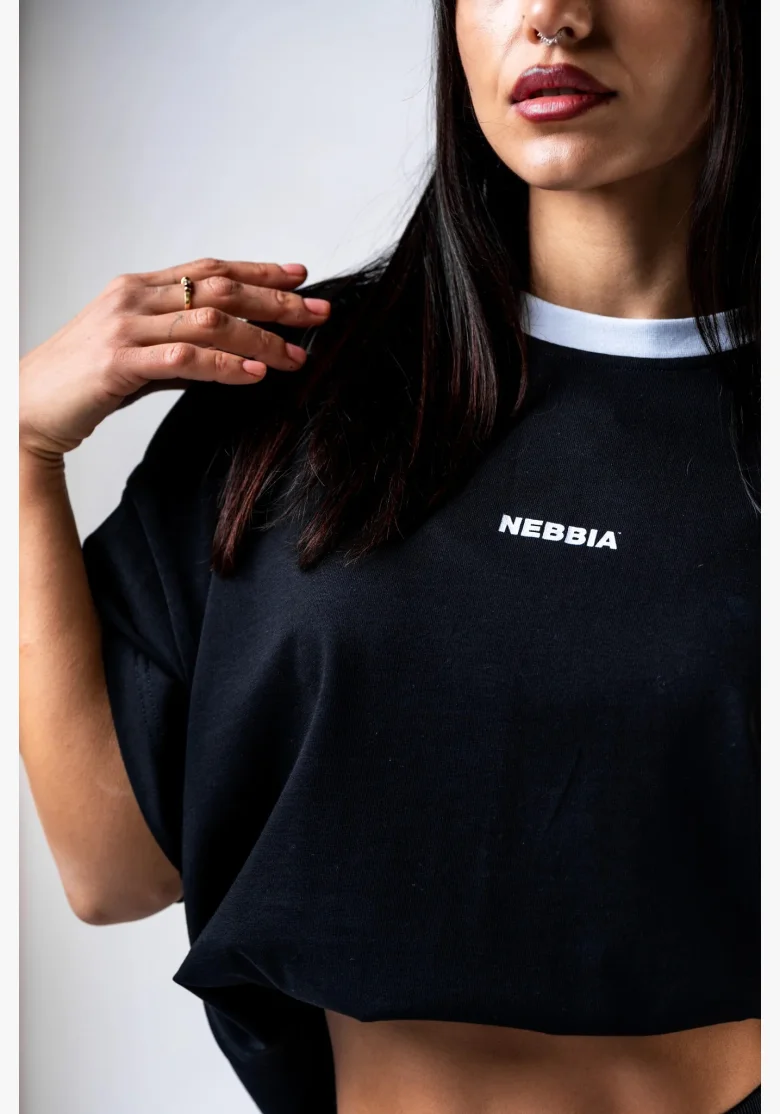 NEBBIA Relaxed fit t-shirt POWER black