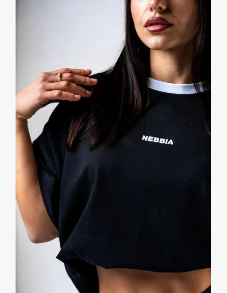 NEBBIA Relaxed fit t-shirt POWER black