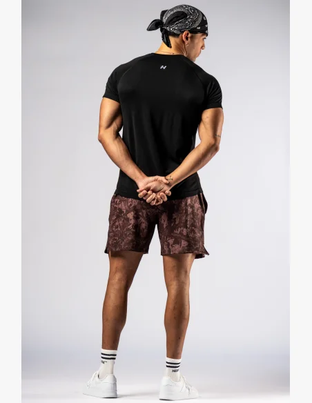 NEBBIA Seamless short-sleeved t-shirt POWER black