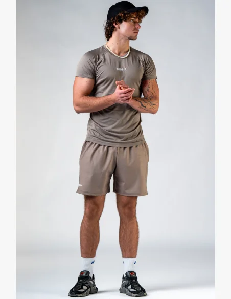 NEBBIA Seamless t-shirt with short sleeves POWER beige