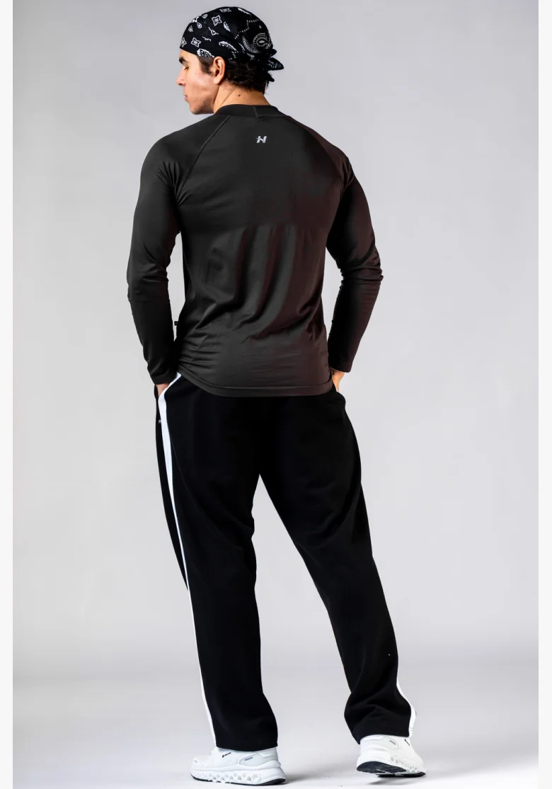 NEBBIA Seamless long-sleeved POWER T-shirt black