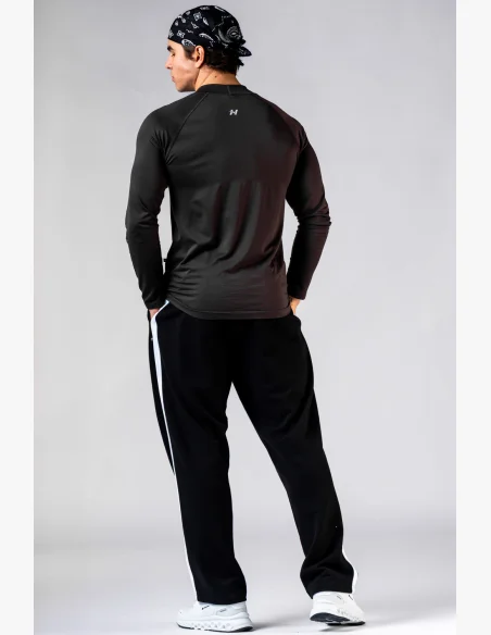 NEBBIA Seamless long-sleeved POWER T-shirt black