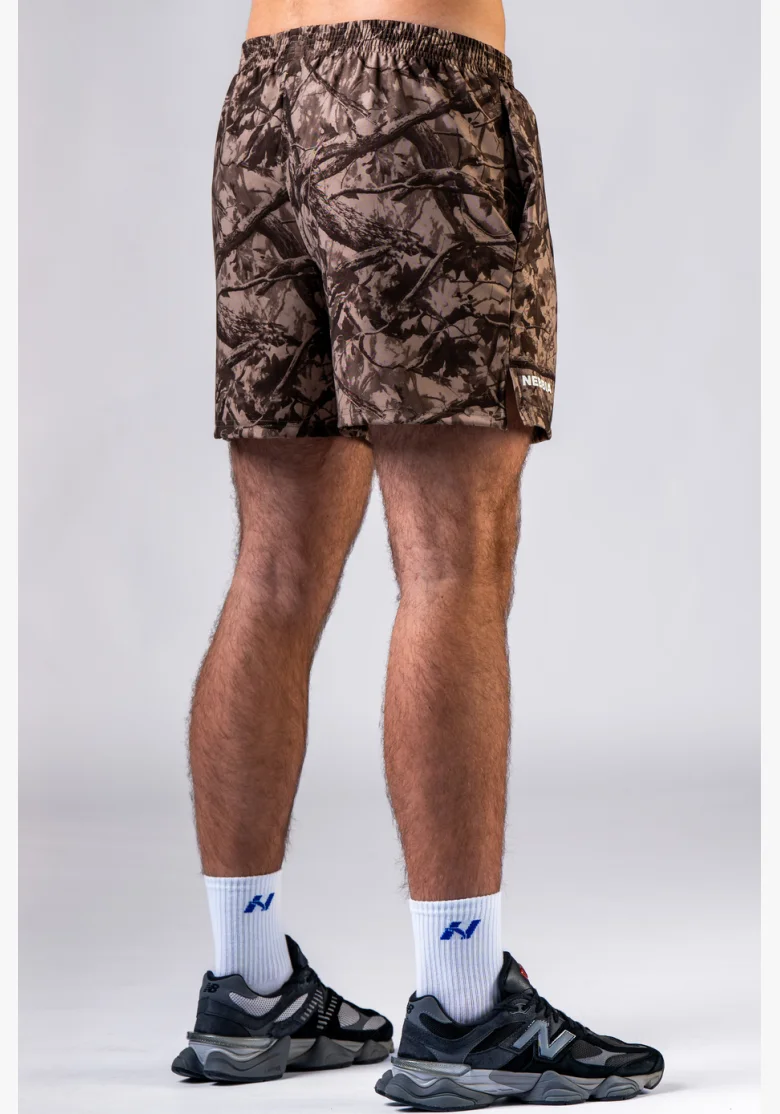 NEBBIA Training shorts POWER Camo pale