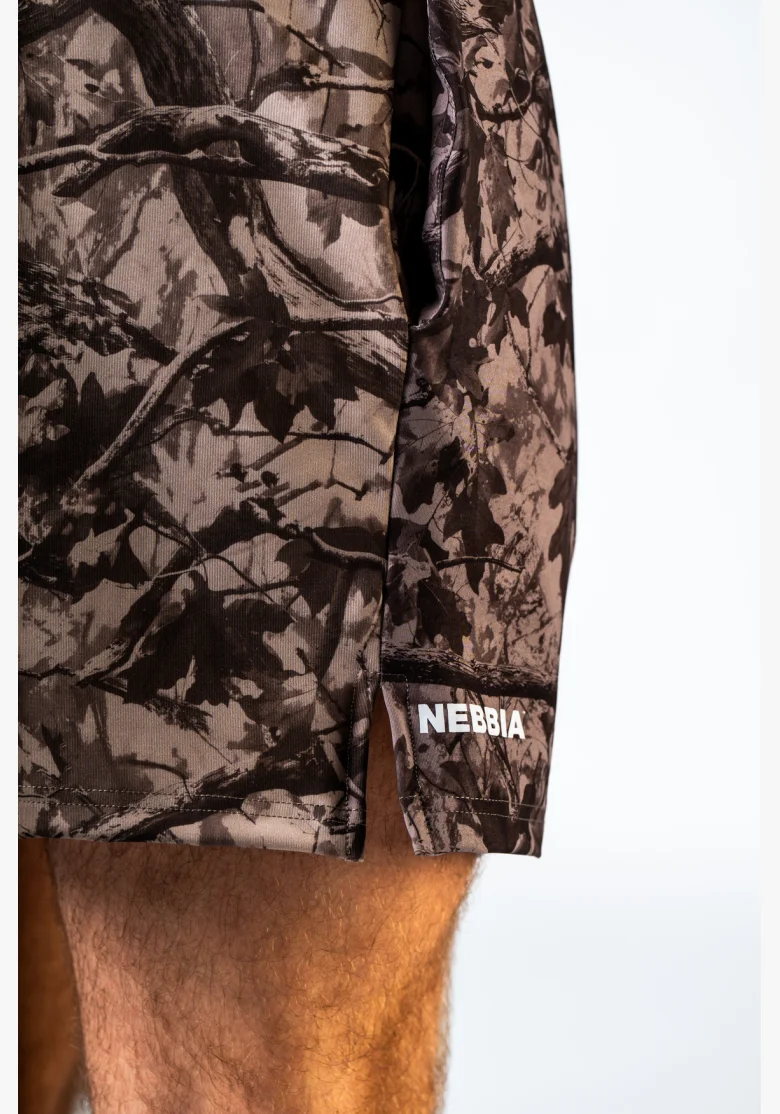 NEBBIA Training shorts POWER Camo pale