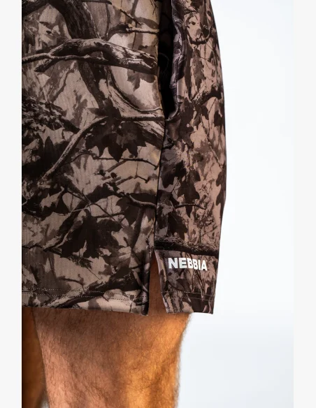 NEBBIA Training shorts POWER Camo pale