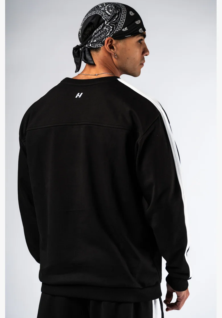 NEBBIA Relaxed fit hoodie POWER black