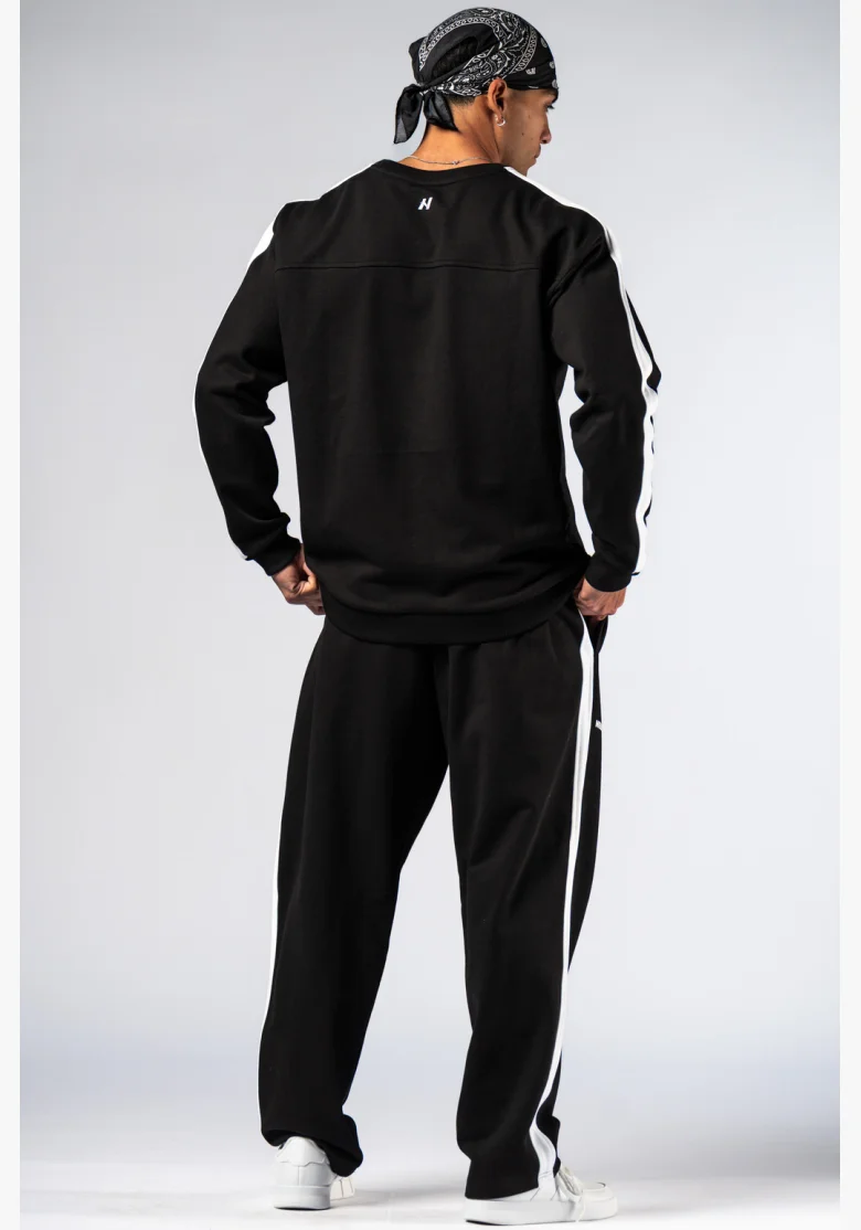 NEBBIA Relaxed fit hoodie POWER black