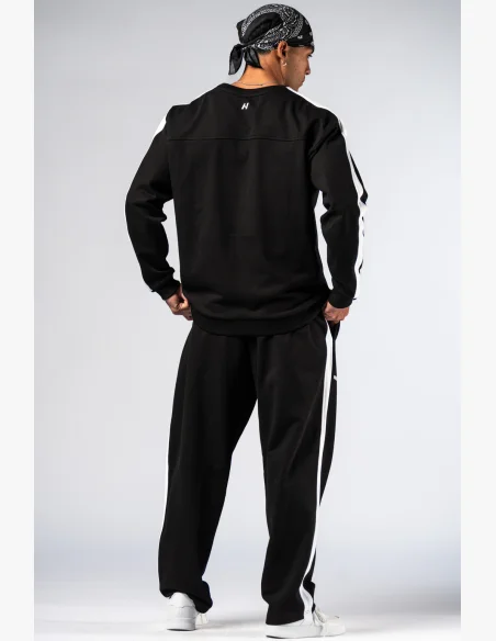 NEBBIA Relaxed fit hoodie POWER black