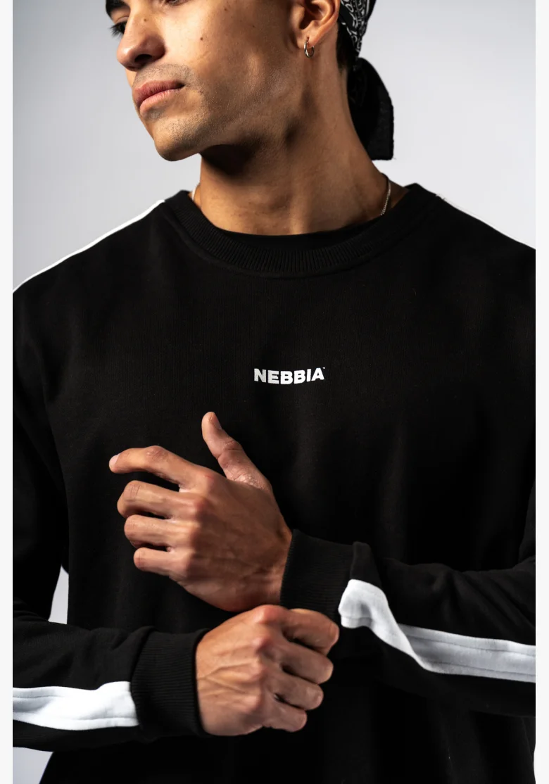 NEBBIA Relaxed fit hoodie POWER black