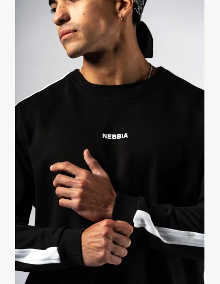 NEBBIA Relaxed fit hoodie POWER black