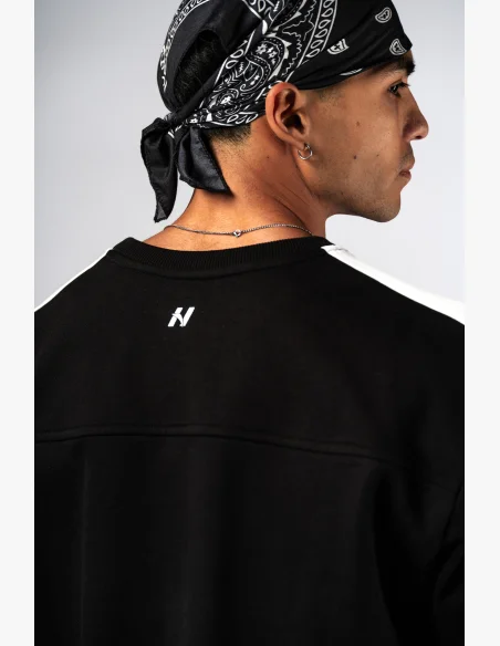 NEBBIA Relaxed fit hoodie POWER black