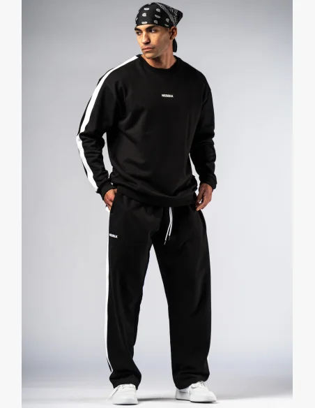 NEBBIA Relaxed fit hoodie POWER black