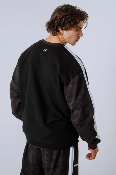 NEBBIA Relaxed fit sweatshirt POWER Camo dark 2