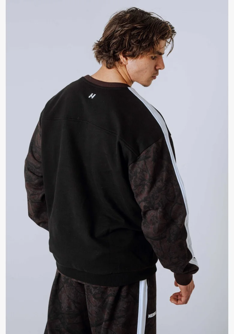 NEBBIA Relaxed fit sweatshirt POWER Camo dark