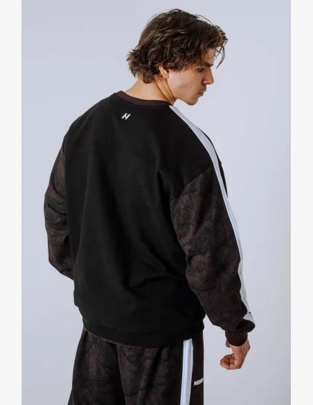 NEBBIA Relaxed fit sweatshirt POWER Camo dark