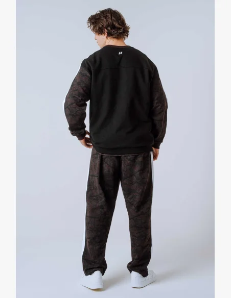 NEBBIA Relaxed fit sweatshirt POWER Camo dark
