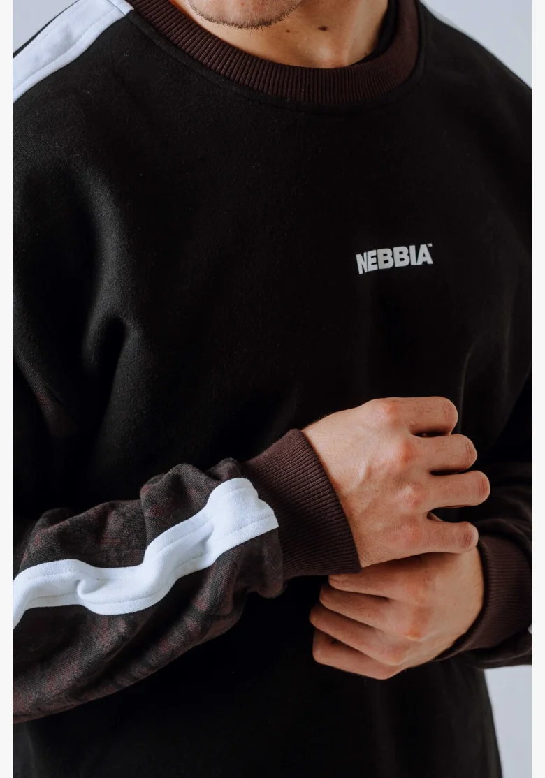 NEBBIA Relaxed fit sweatshirt POWER Camo dark