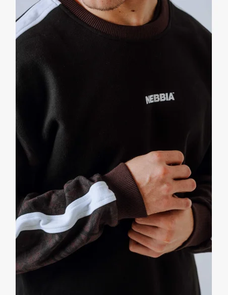 NEBBIA Relaxed fit sweatshirt POWER Camo dark