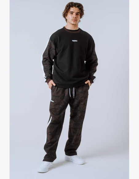 NEBBIA Relaxed fit sweatshirt POWER Camo dark