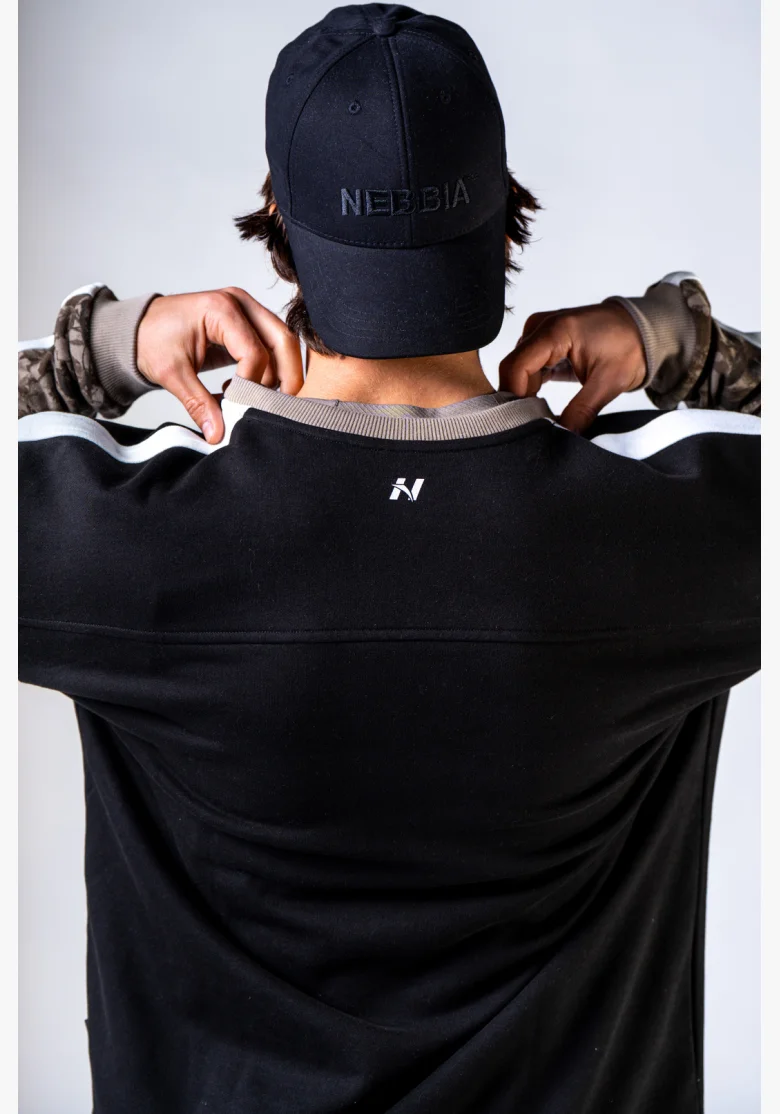 NEBBIA Relaxed fit sweatshirt POWER Camo faded