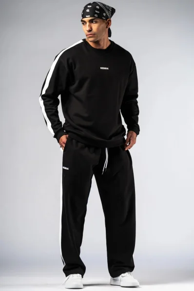 NEBBIA Relaxed fit sweatpants POWER black