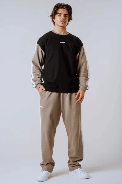 NEBBIA Relaxed fit sweatpants POWER beige
