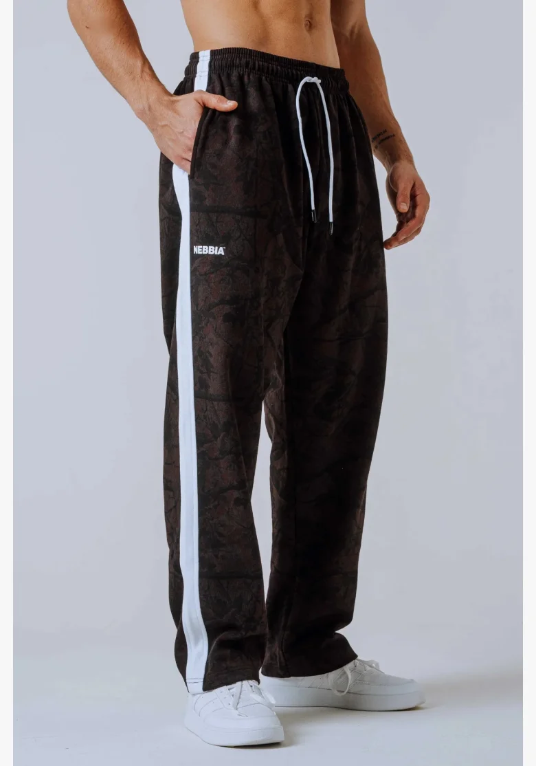 NEBBIA Relaxed fit sweatpants POWER camo dark