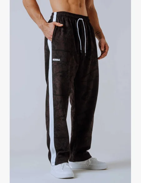 NEBBIA Relaxed fit sweatpants POWER camo dark