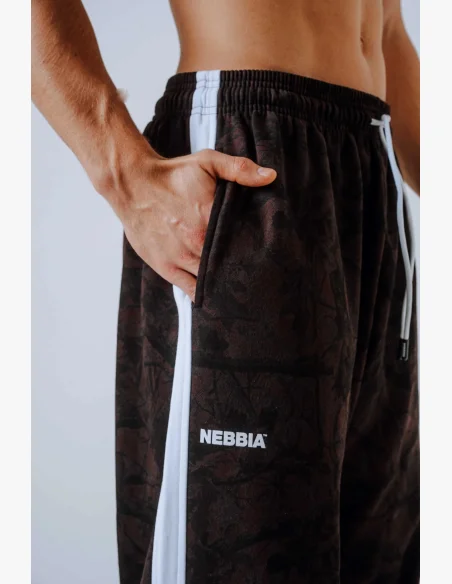 NEBBIA Relaxed fit sweatpants POWER camo dark