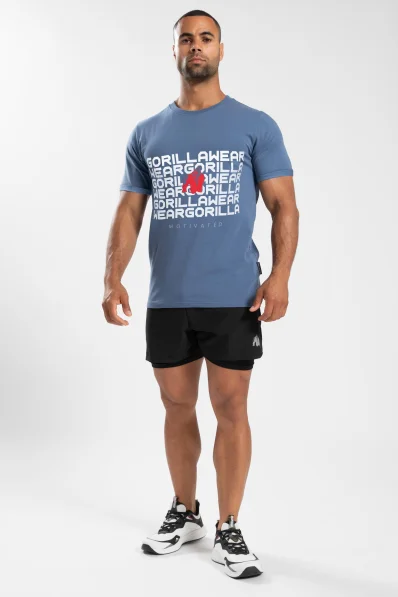 Gorilla Wear Men's T-shirt Bradley blue 2