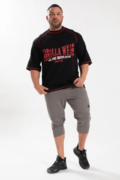 Gorilla Wear Men's oversized t-shirt Finley - black/red