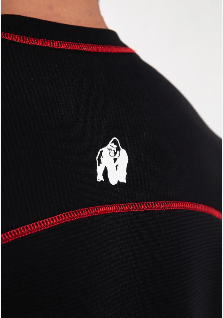 Gorilla Wear Men's oversized t-shirt Finley - black/red