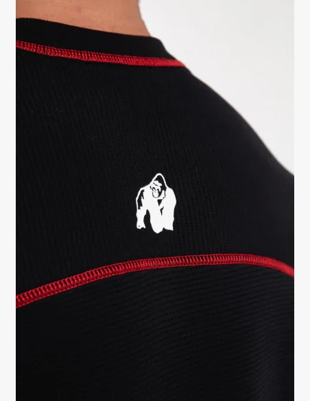 Gorilla Wear Men's oversized t-shirt Finley - black/red