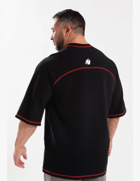 Gorilla Wear Men's oversized t-shirt Finley - black/red
