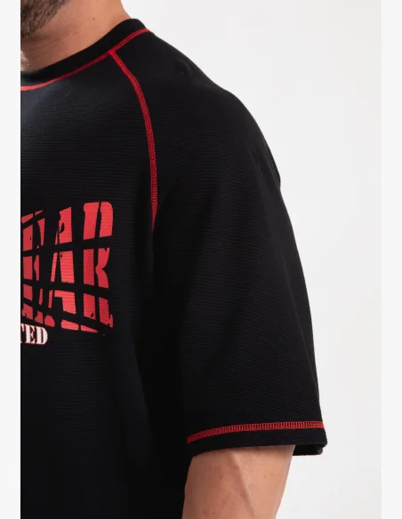 Gorilla Wear Men's oversized t-shirt Finley - black/red