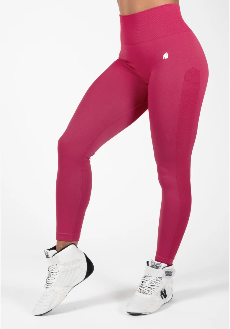 Gorilla Wear Women's Seamless Leggings Hilton - fuchsia