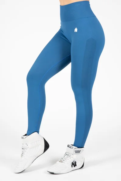 Gorilla Wear Women's Seamless Hilton Leggings - Blue 2