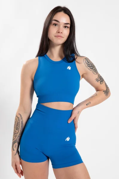 Gorilla Wear women's crop top Olivia – blue