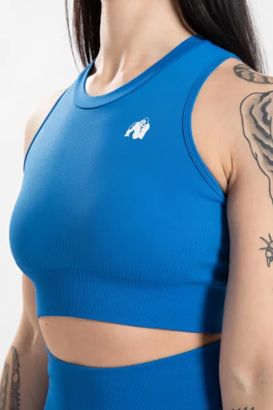 Gorilla Wear women's crop top Olivia – blue 2