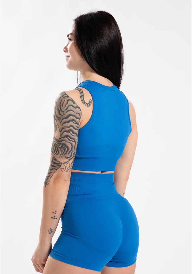 Gorilla Wear women's crop top Olivia – blue