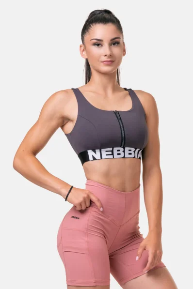 NEBBIA • Smart Zip sports bra • NEBBIAshop.cz