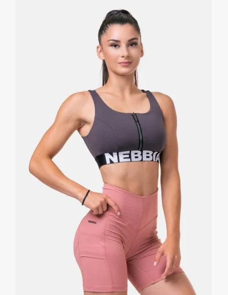 NEBBIA • Smart Zip sports bra • NEBBIAshop.cz