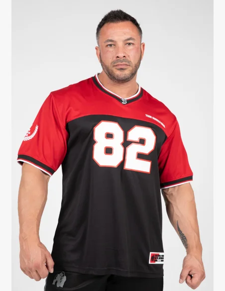 Gorilla Wear men's tracksuit Trenton Football Jersey black/ red