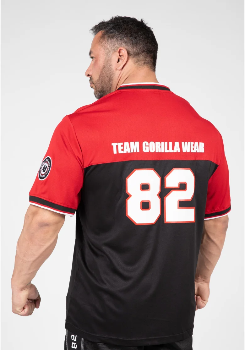 Gorilla Wear men's tracksuit Trenton Football Jersey black/ red