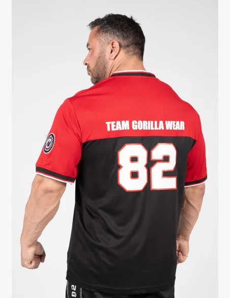 Gorilla Wear men's tracksuit Trenton Football Jersey black/ red