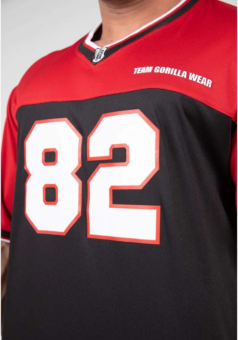 Gorilla Wear men's tracksuit Trenton Football Jersey black/ red