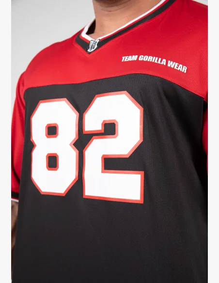 Gorilla Wear men's tracksuit Trenton Football Jersey black/ red