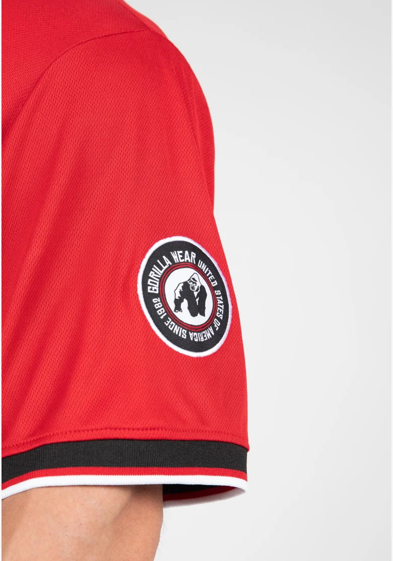 Gorilla Wear men's tracksuit Trenton Football Jersey black/ red
