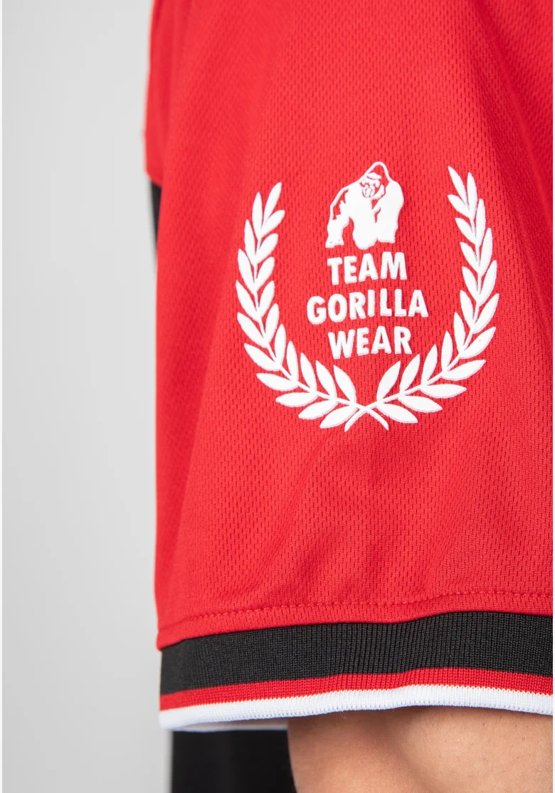 Gorilla Wear men's tracksuit Trenton Football Jersey black/ red